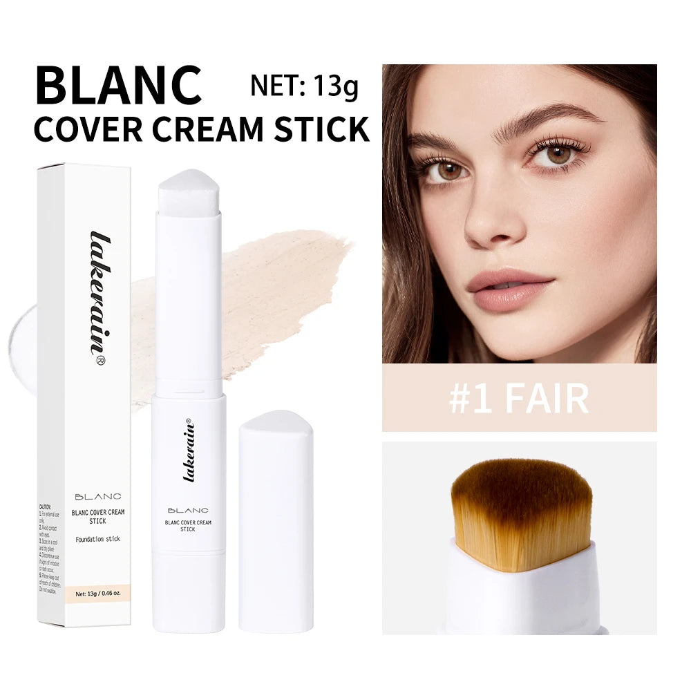 2-in-1 Color-Changing Foundation Stick Liquid Lightweight Moisturizing Brightening Foundation Color Changing For All Skin Types Oasis Select 1fair