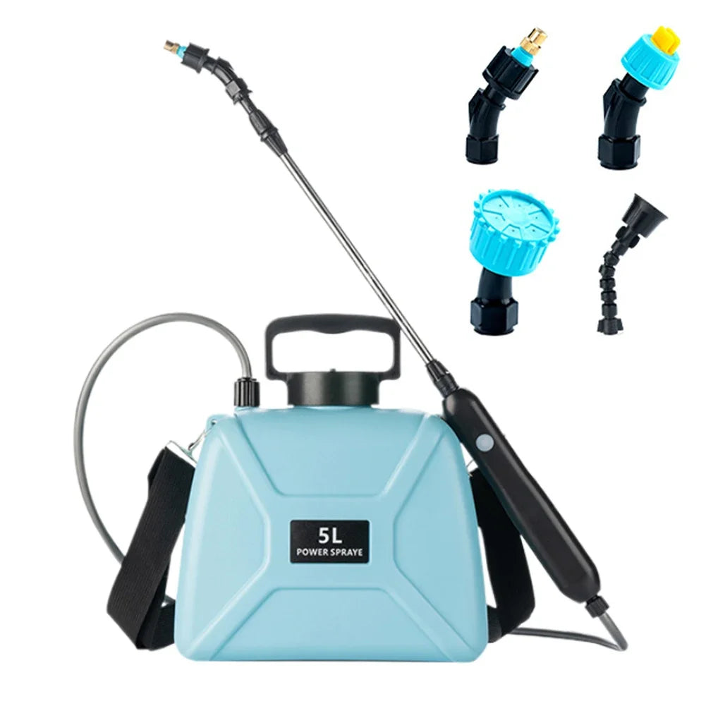 5L Agricultural Electric Sprayer 2 Modes Electric Plant Sprayer 1800mAh/2400mAh Garden Irrigation Sprinkler Garden Watering Tool Oasis Select Blue 2400mAh United States
