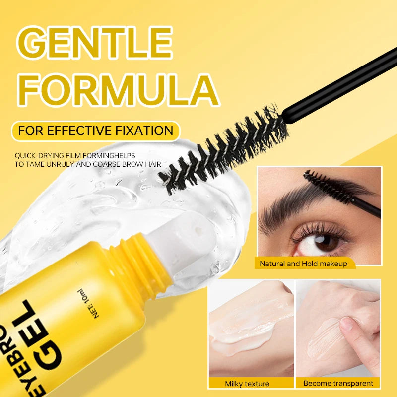 O'CHEAL 3D Eyebrow Gel Colorless Transparent Create Natural Eyebrows Quick-dry Waterproof Long-lasting Thick Full Eyebrow Makeup Oasis Select