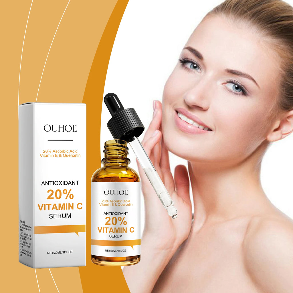 Vitamin C Facial Serum Anti Aging Deep Hydrating Fade Fine Wrinkles Brightening Moisturizing Repair Nourishing Skin Care Essence Oasis Select