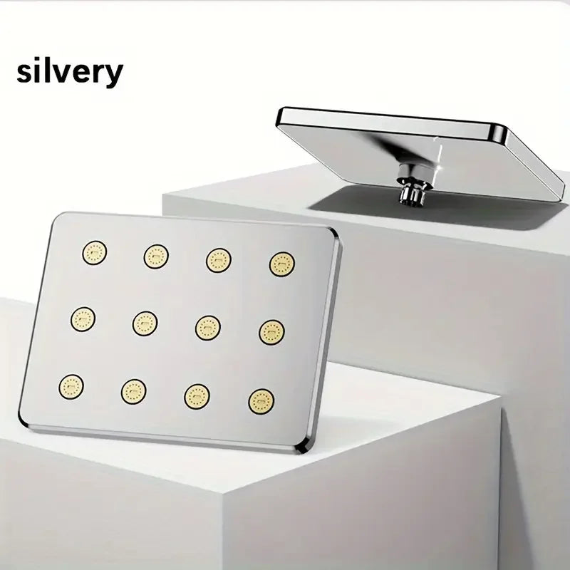 10-Inch Square Rainfall Shower Head | High Pressure Anti-Clog