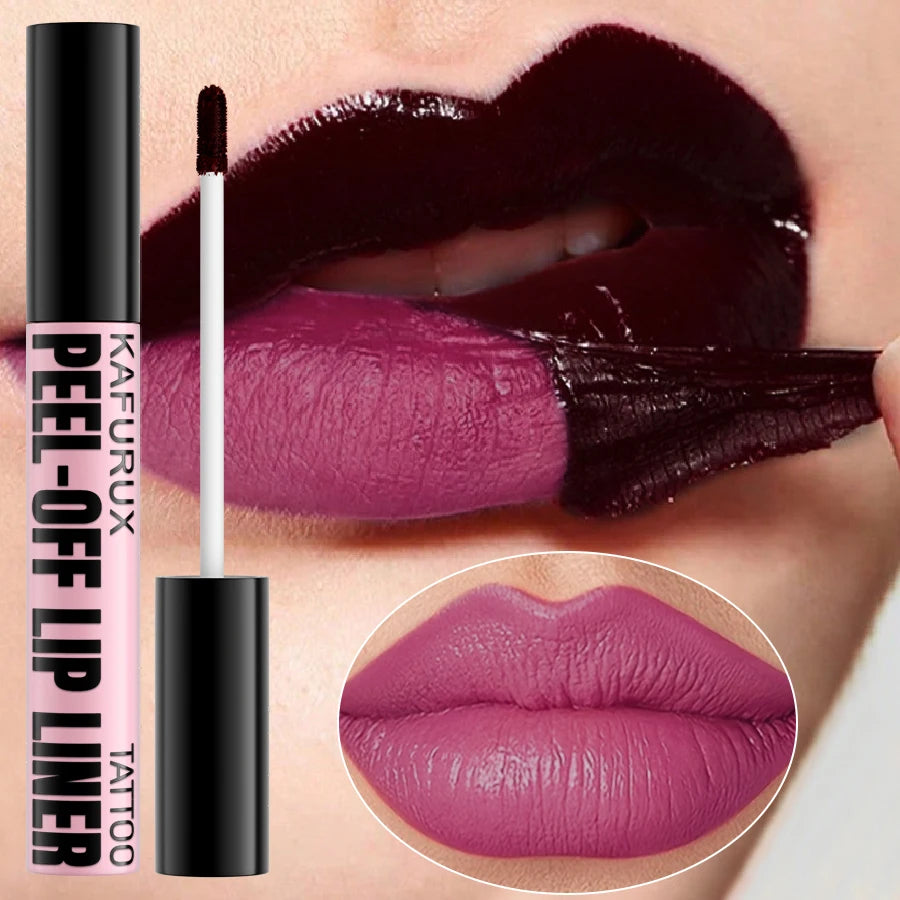 KAFURUX Peel-Off Lip Stain – 7 Colors, Waterproof & Long-Lasting