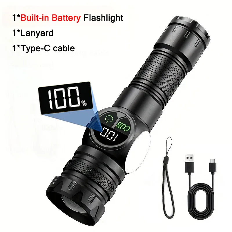 Mikenoon LED Tactical Flashlight | USB Rechargeable Waterproof