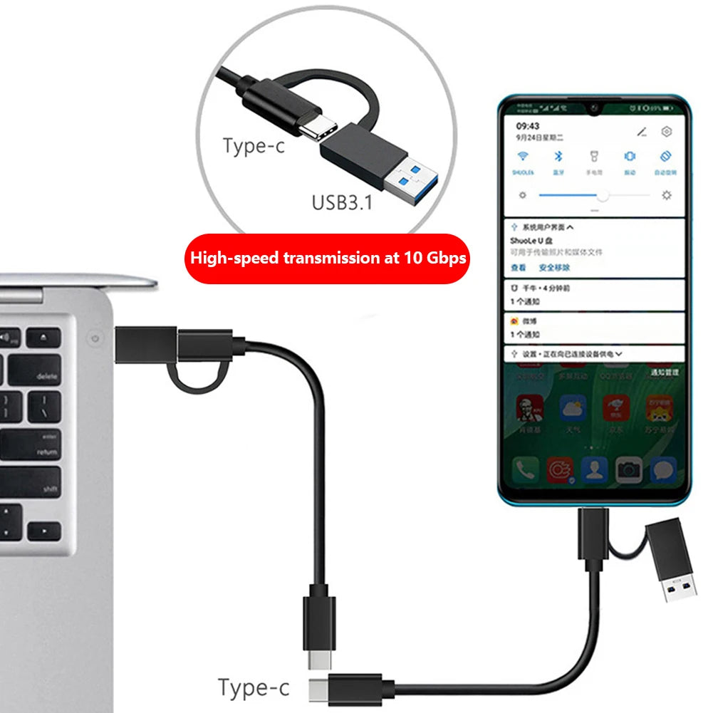 M.2 SSD Enclosure USB-C 10Gbps | NVMe & SATA Dual Protocol