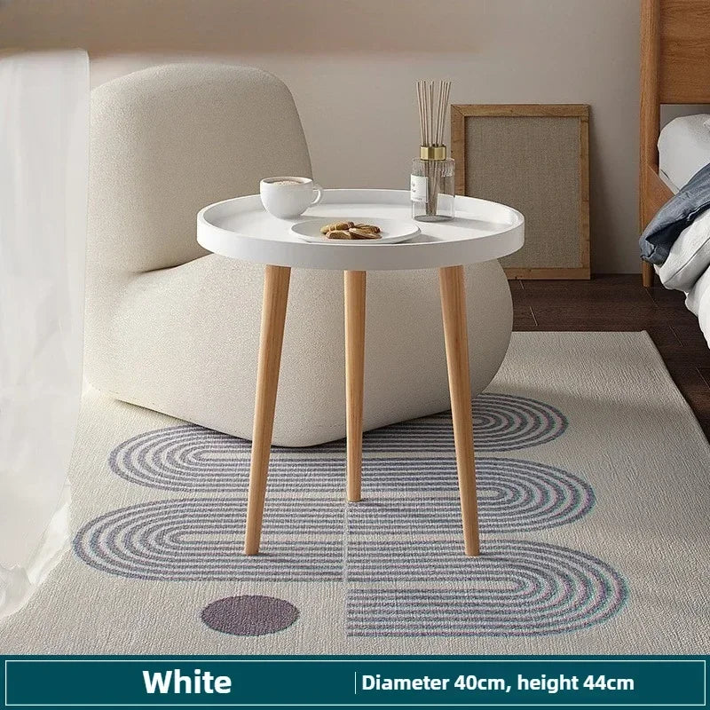 Multi-functional Nordic Small Round Table Coffee Sofa Side Balcony