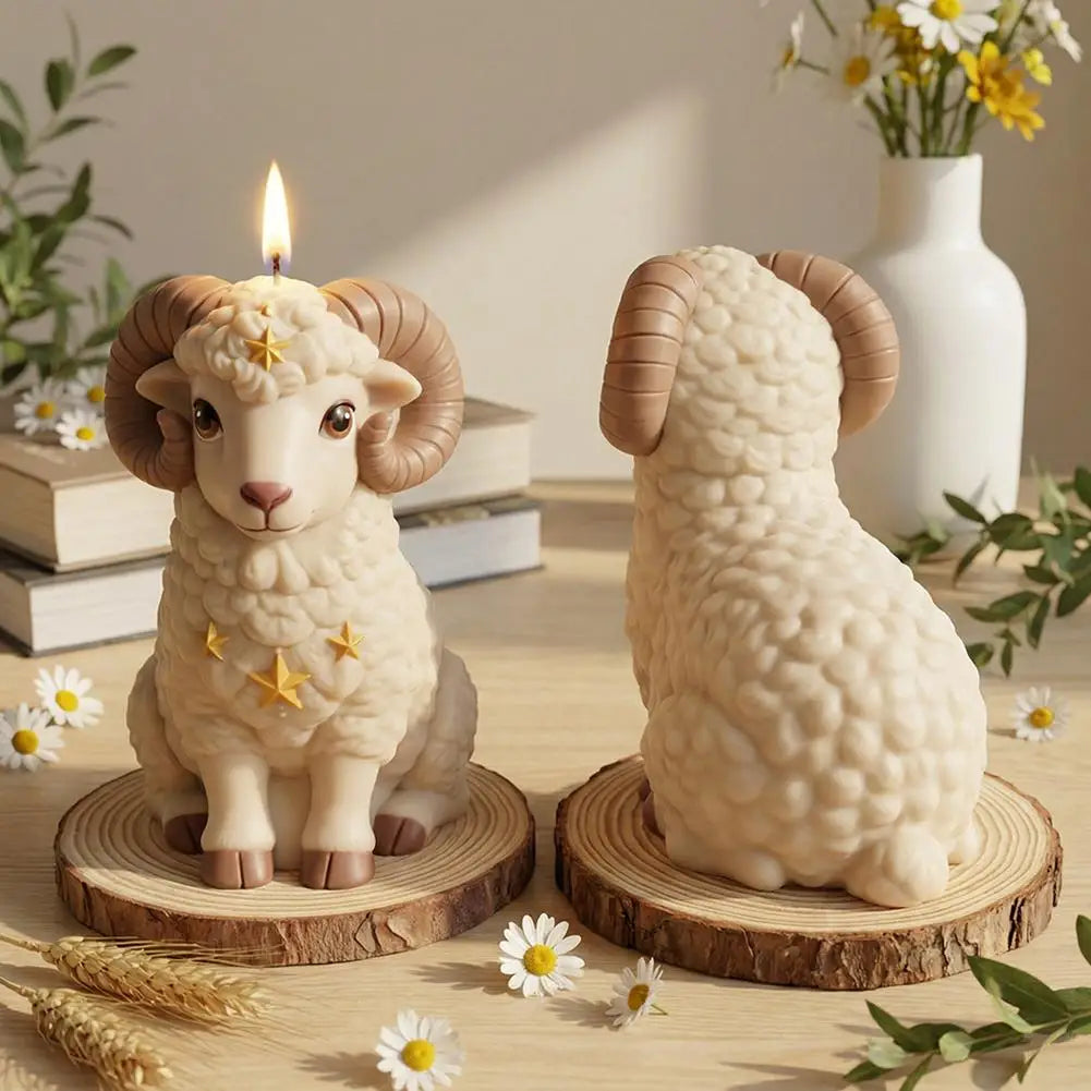 3D Lamb Silicone Mold – Candle, Soap, Resin & Wax DIY Crafting