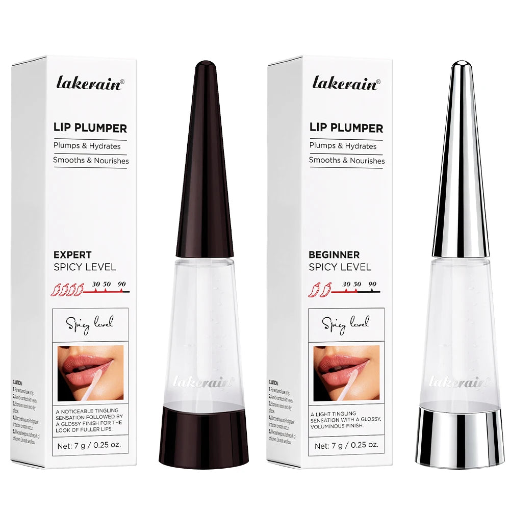 Korean Lip Plumper Oil Non-greasy Lip Plumping Balm Moisturizing Dry Chapped Lips Shine Hydrating Exfoliating Nourishing Oasis Select 1 and 2