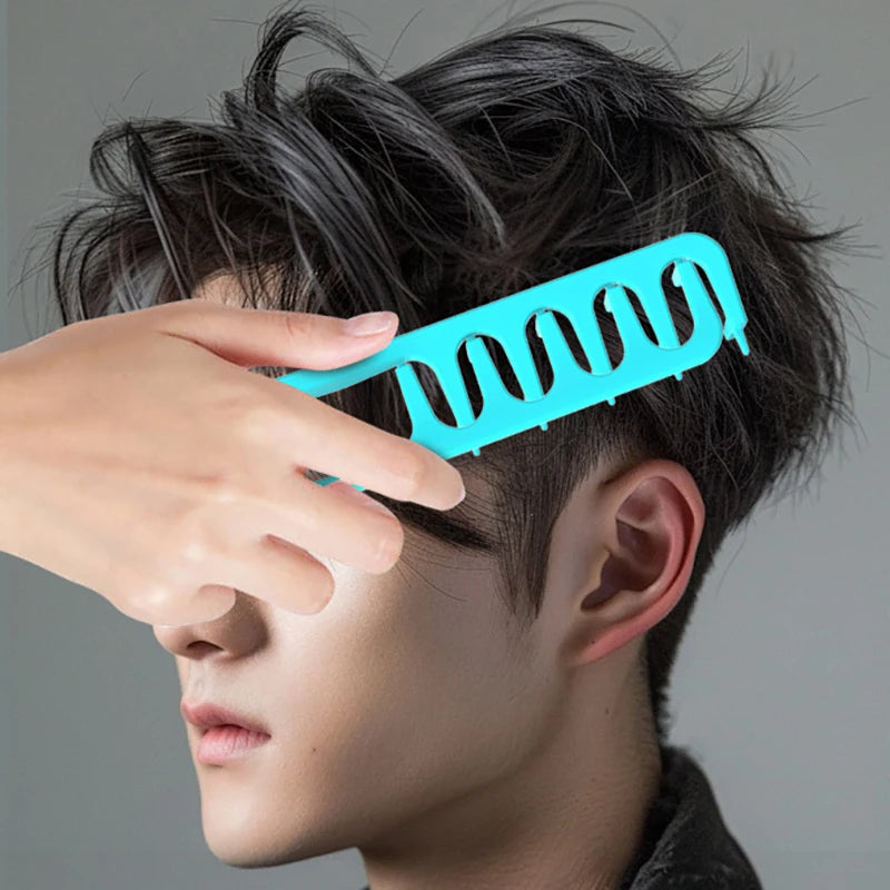 Wide-Tooth Volumizing Hair Styling Comb Curling Tools Fluffy Texture For Men Ideal For All Hair Types Hairstyling Tool Oasis Select