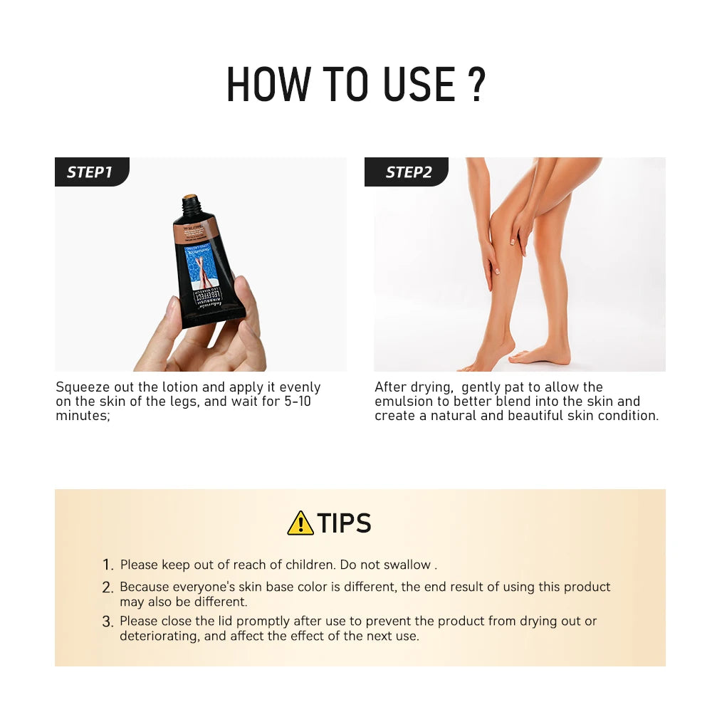 30g Leg Foundation Blemish Cover Makeup Moisturizing Body Foundation Fake Lotion Even Skin Skin Tanning Tone Care Tan Cream Body Oasis Select