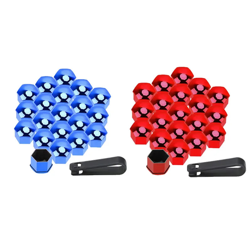 20/40Pcs Universal Anti-Rust 17 19 21mm ABS Auto Trim Tyre Wheel Nut Screw Bolt Protection Covers Cap Car Accessories Oasis Select 40Pcs mix 2 17mm