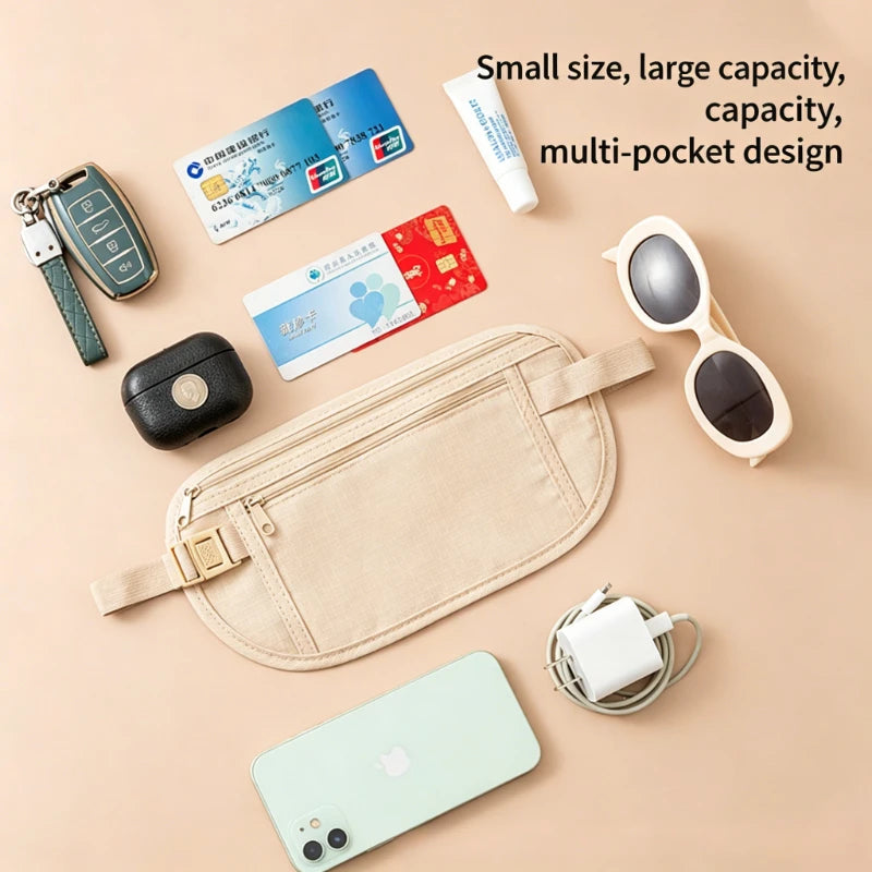 2pcs Ultra-thin Invisible Waist Bag, Close Fitting Sports Waist Bag, Versatile Close Fitting Anti Light Leakage Phone Bag Oasis Select