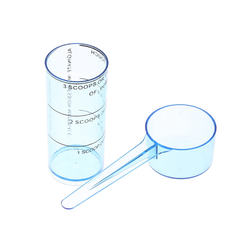 1set 20g Cosmetic Mixing Bowl Set Plastic Dental Wax Cup Measuring Scoop for DIY Face Mask Beauty Tools Oasis Select Blue