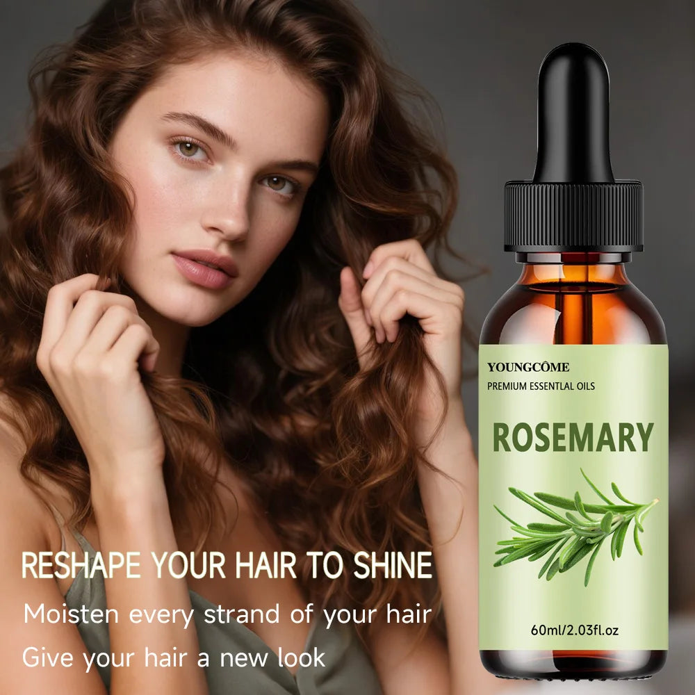 YOUNGCOME Rosemary Essential Oil for Hair & Body Care Rosemary Hair Oil Oasis Select