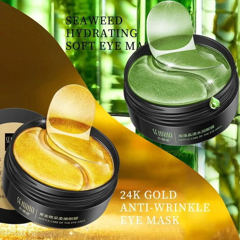 60pc Gold Hyaluronic Acid Eye Patches – Firming & Hydrating