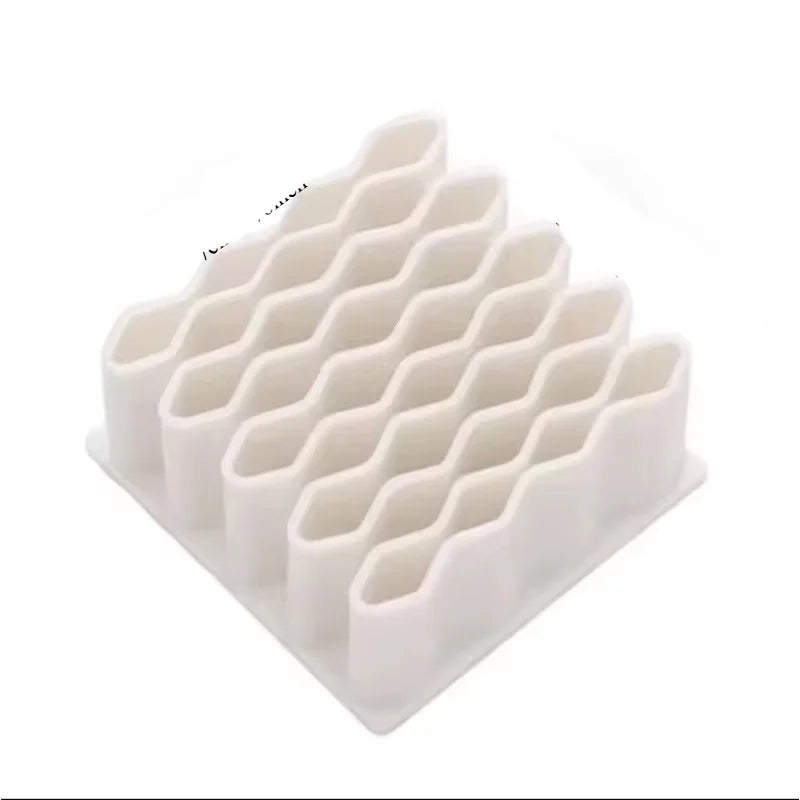 Ointment Holder Desktop Ointment Stand plastic Material Cosmetics Storage Rack Pen Holder Home Ointment Compartment Organizer Oasis Select WHITE