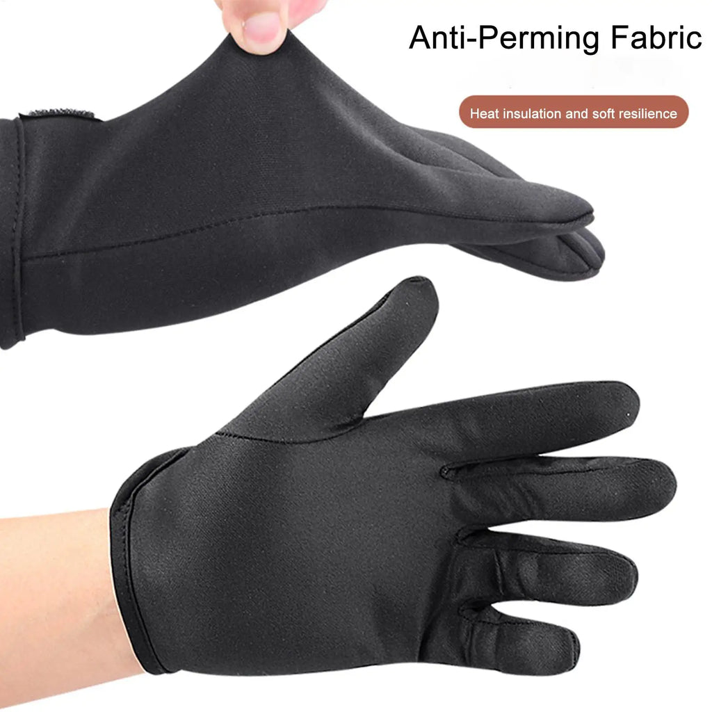 1PC Heat Resistant Finger Glove Hair Straightener Perm Curling Tool Heatproof Protective Heat Proof Gloves for Hair Styling Oasis Select