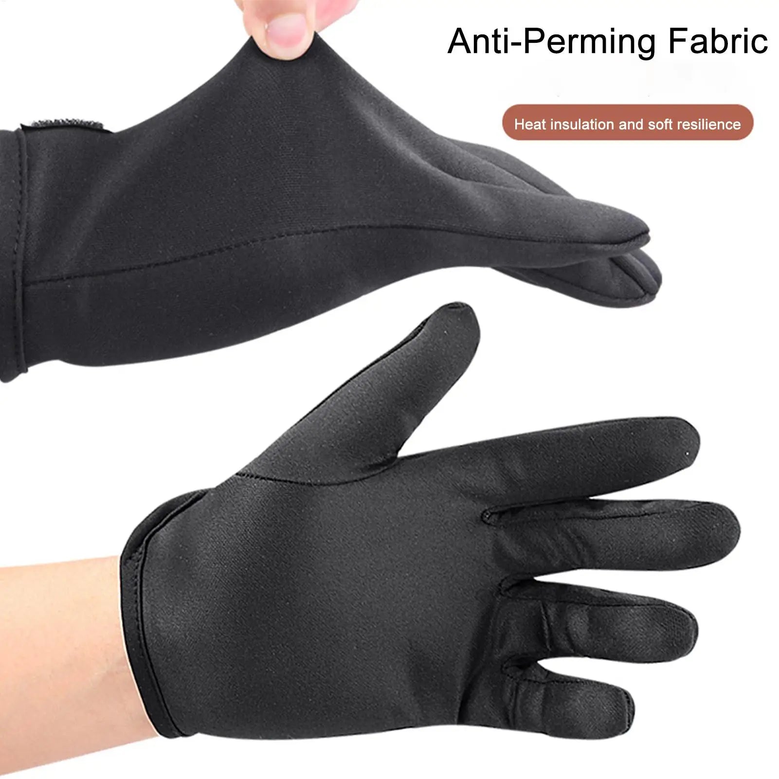 1PC Heat Resistant Finger Glove Hair Straightener Perm Curling Tool Heatproof Protective Heat Proof Gloves for Hair Styling Oasis Select