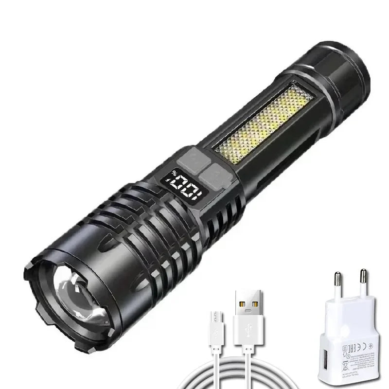 KDULIT Rechargeable Zoom LED Tactical Flashlight – 5 Modes