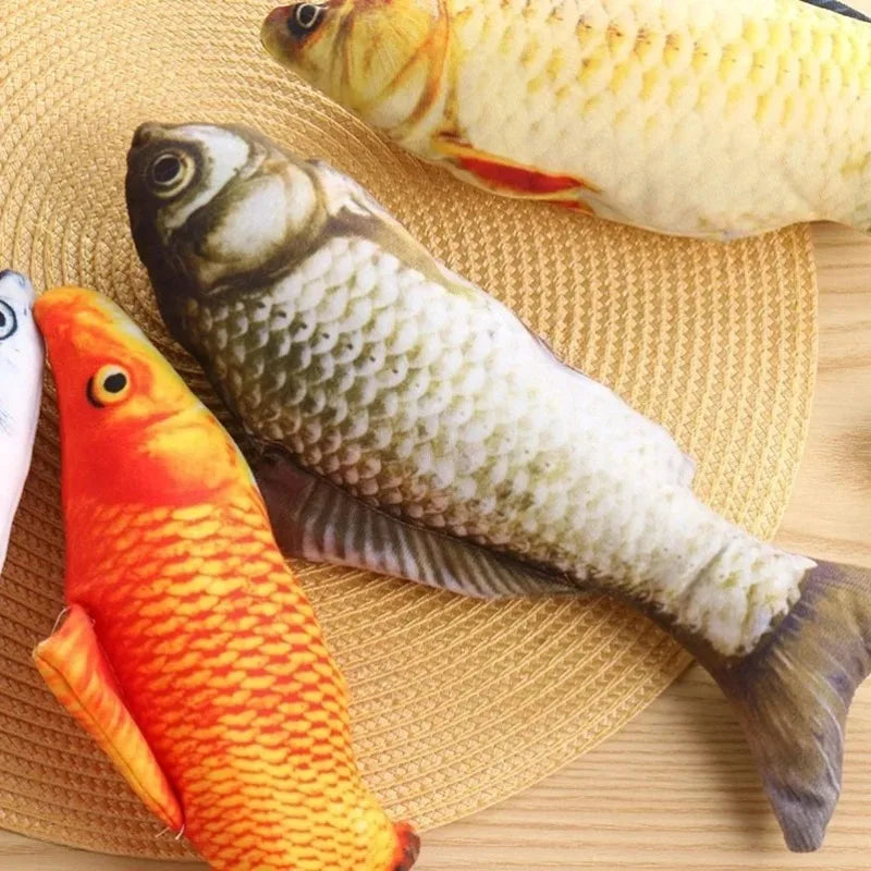 Realistic Fish Cat Toy Bite Resistant Interactive Playmate For Kitten Indoor Teasing Entertainment Pet Relaxing Accessory Gift Oasis Select