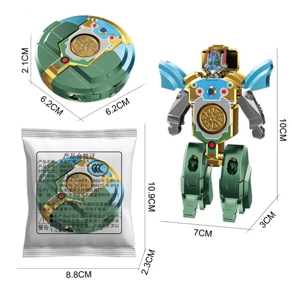 Transformable Fidget Spinner Robot Toy for Kids & Teens Fidget Spinner Toy Oasis Select B