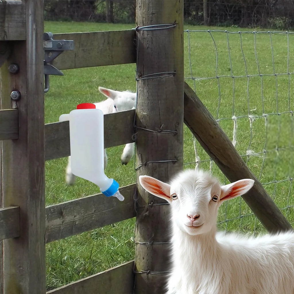 800ml Hanging Lamb & Calf Feeding Bottle with Scale – 2 Pack Animal Feeding Bottle Oasis Select