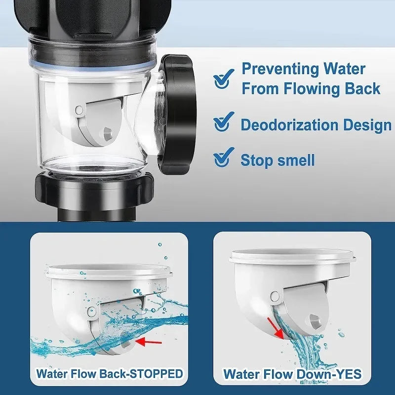 Flip-Top Kitchen Sink Drain Retractable Deodorizing Filter Flexible Downspout Bathroom Sink Anti Clogging Kitchen Accessories Oasis Select
