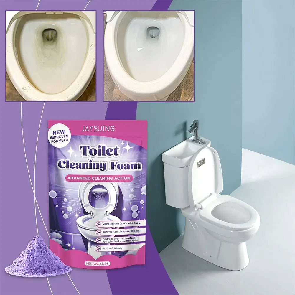 100g Toilet Bowl cleaning powder Bathroom Deodorization Deep Descaling Stain Remover For Toilet Bowl Cleaning Bathroom Supplies Oasis Select