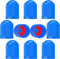 Tire Stem Valve Caps Tyre Valve Caps with O Seal Ring, Universal Stem Dust Covers for SUV, Cars, Bike, Motorcycles, Trucks Oasis Select Blue-10Pcs
