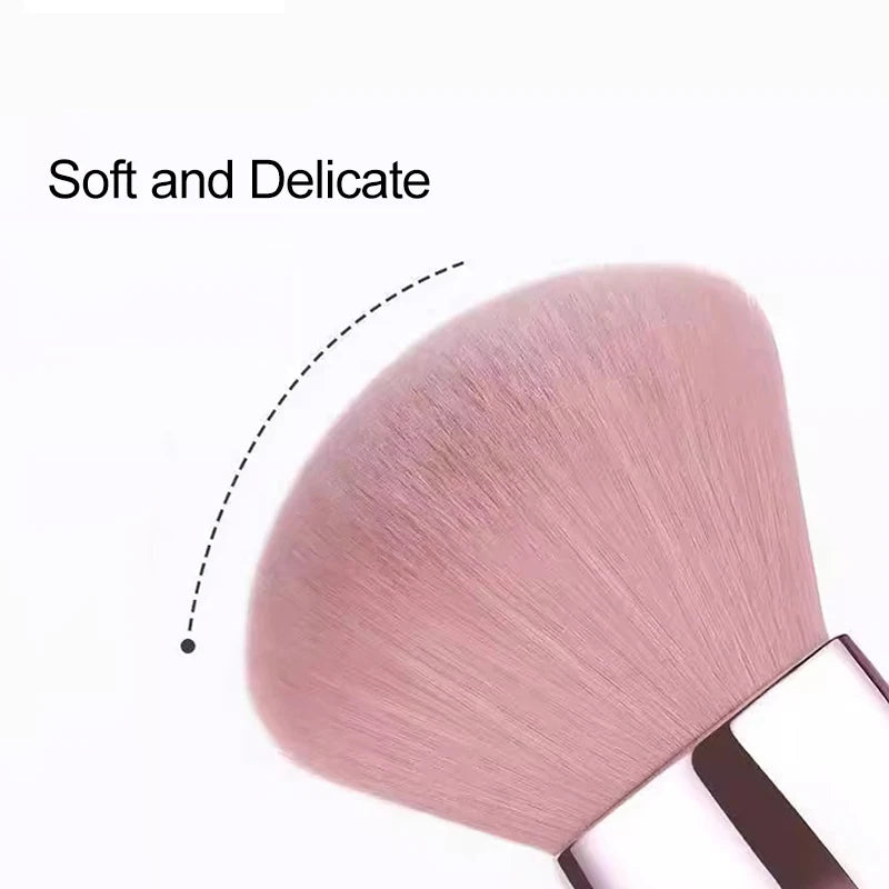 Round Nail Dust Brush Large-sized Remove Nail Dust Brushes Acrylic UV Gel Polish Powder Cleaning Tool Manicure Accessories Oasis Select