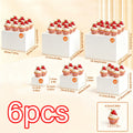 4/5/6/7/8pcs of Square White 3D Dessert Display Stand Stackable and Nested Wedding Acrylic Buffet Display Stand Ideal Choice Oasis Select 6pcs-white