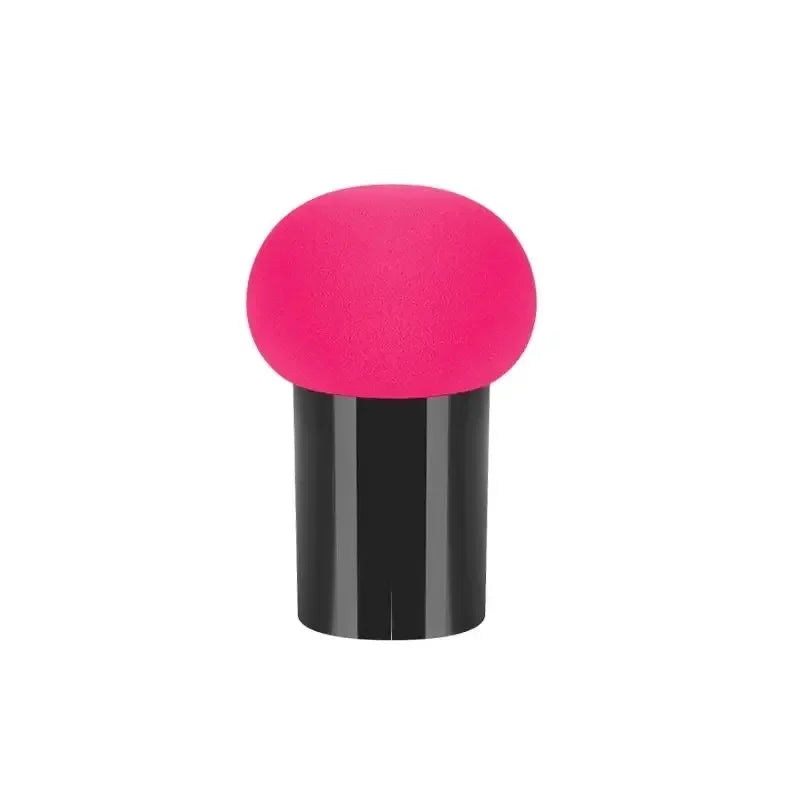 Mushroom Head Makeup Sponge Dry Wet Dual-use Cosmetic Powder Puff with Handle Case Professional Foundation Creams Beauty Tools Oasis Select Rose Red