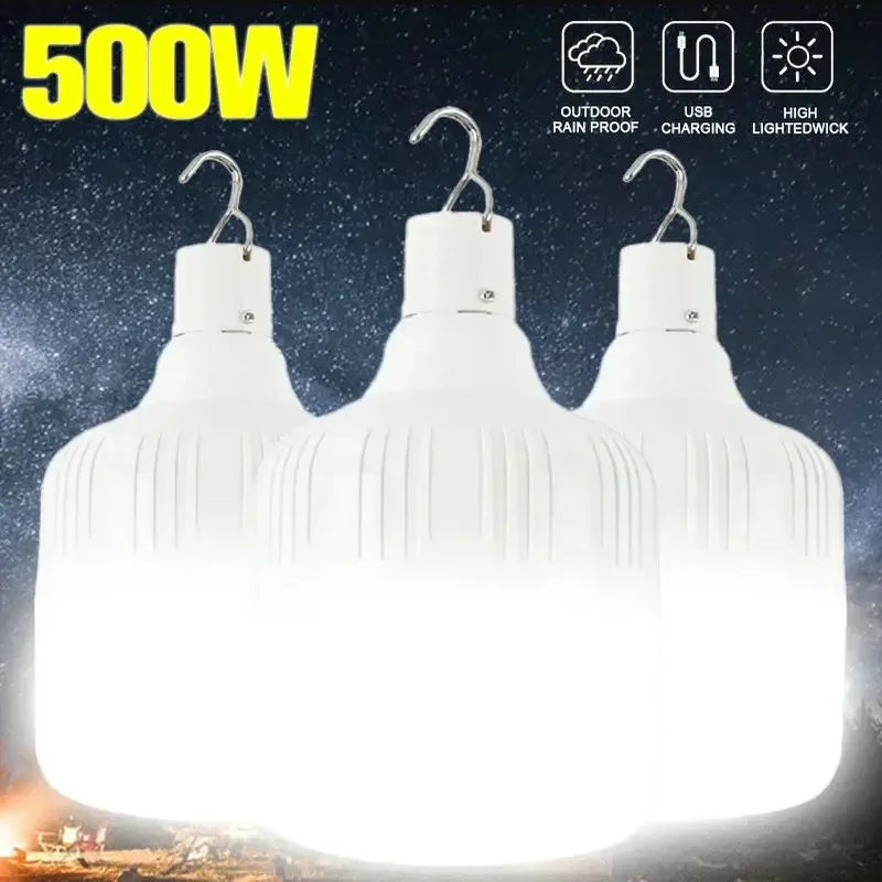 USB Rechargeable LED Camping Lantern | Portable Emergency Bulb