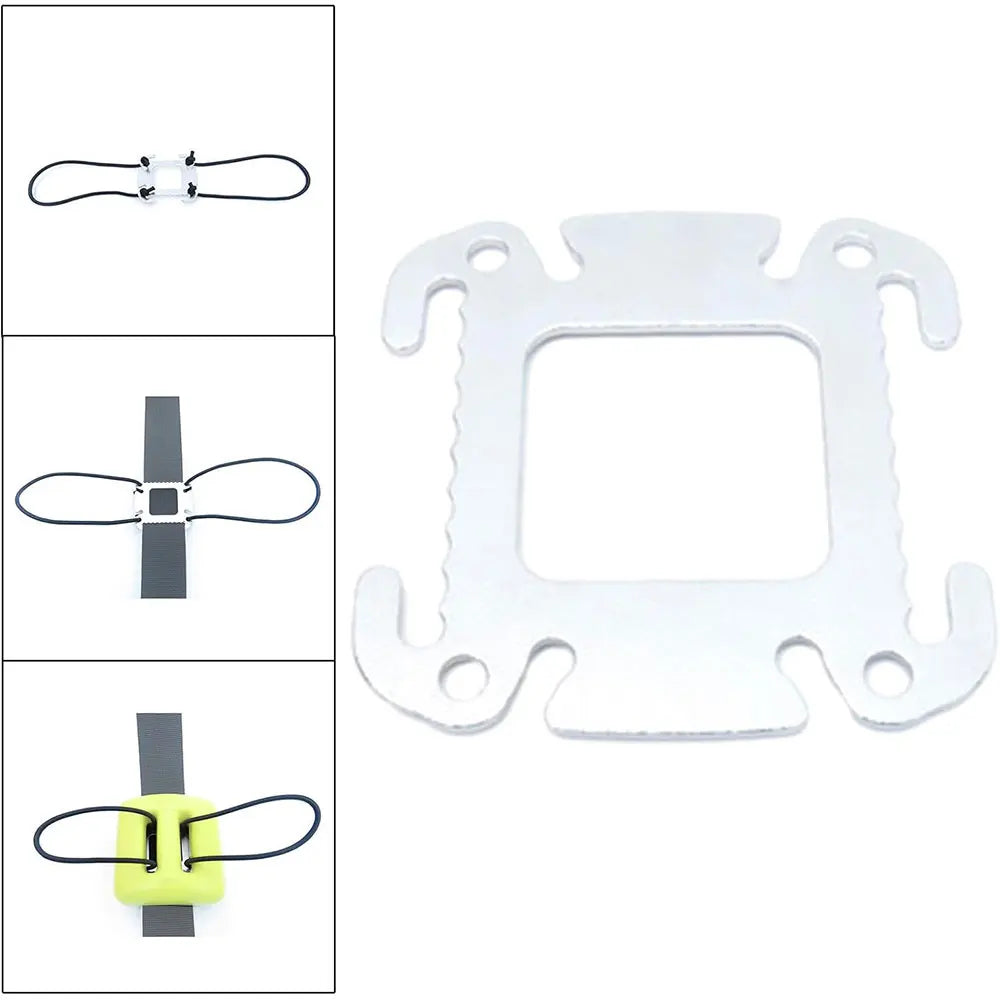 Diving Weight Belt Keeper Slide Buckle Stainless Steel Portable Fixing Stopper Fixing Rope Buckle Stopper Slider for Snorkeling Oasis Select Default Title