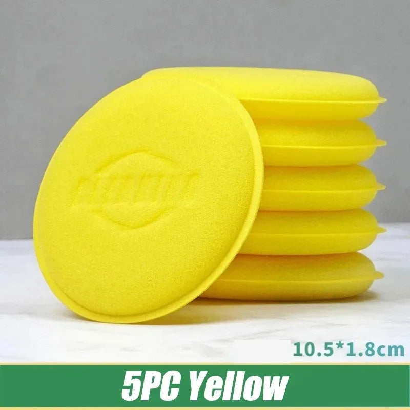 5/10pcs Car Foam Sponge Wax Applicator Cleaning Detailing Pads Car Waxing Polishing Pad Home Car Wash Care 10cm Car Cleaning Kit Oasis Select