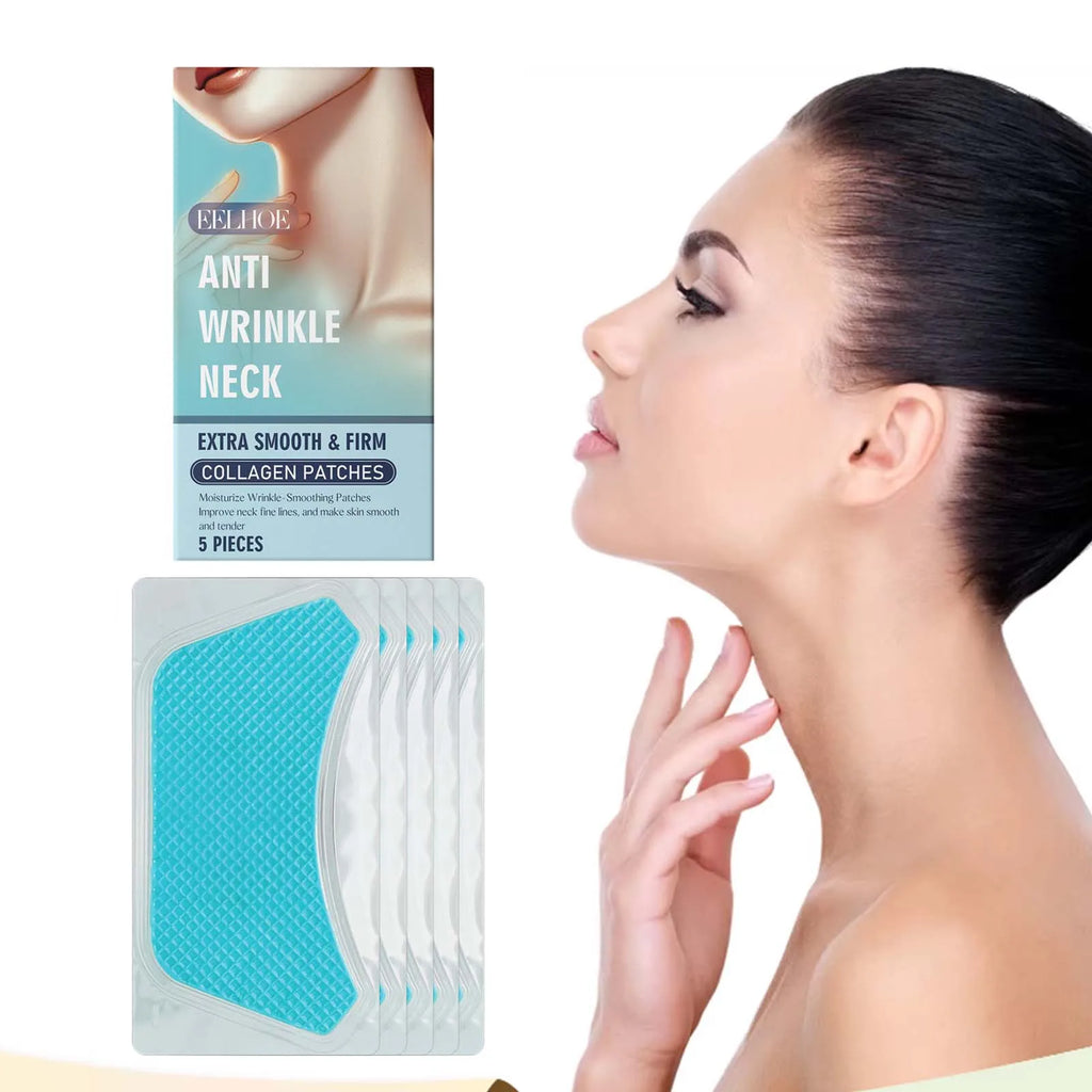 5/10Pcs Collagen Neck Patch Neck Lines Remover Masks Lifting Firming Neck Skin Elastic Moisturizing Skin Care Neck Patch Oasis Select 5Pcs