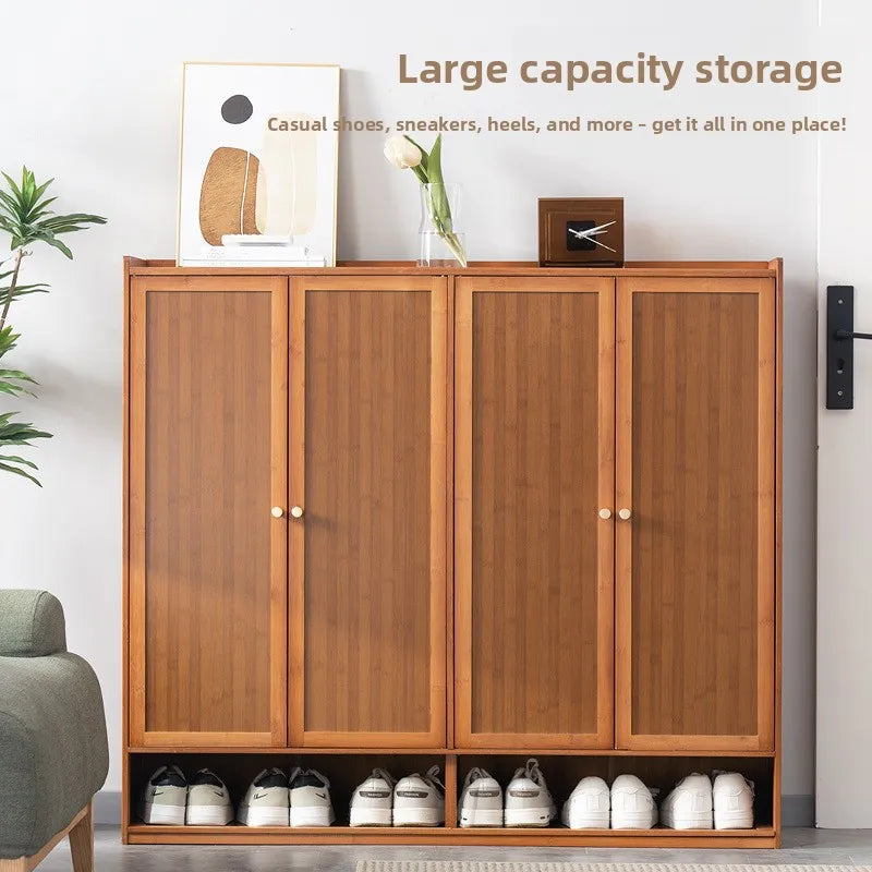 Shoe cabinet, shoe rack, simple door, good-looking home interior, bedroom, dormitory, small narrow solid wood storage Oasis Select