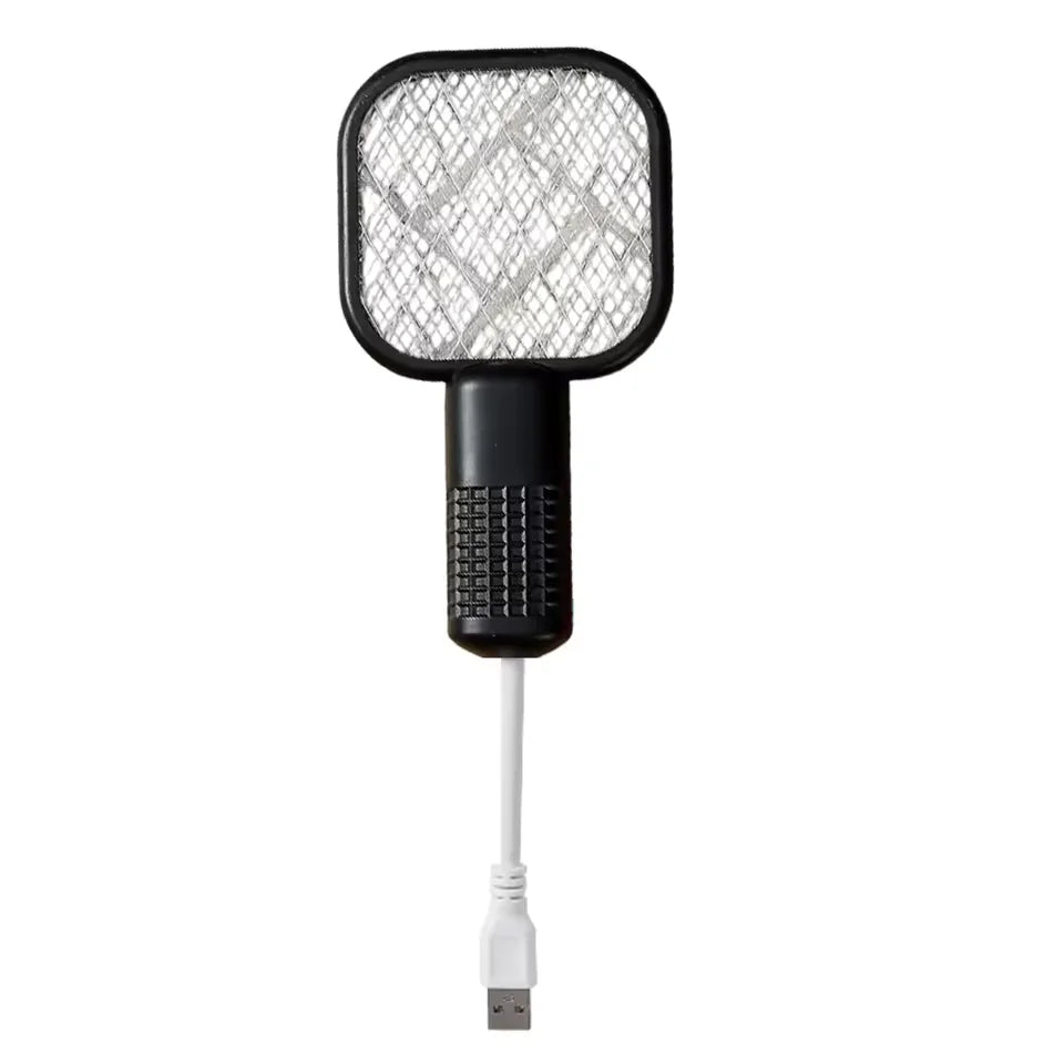 Electric Bug Zapper Racket – UV Light, USB Rechargeable Swatter