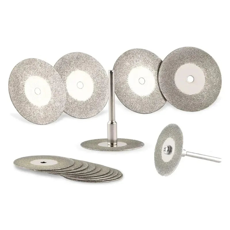 22mm Diamond Cutting Disc 3mm Grinding Wheel Mandrel for Metal Cutting Rotary Tool Electric Grinder Parts Oasis Select