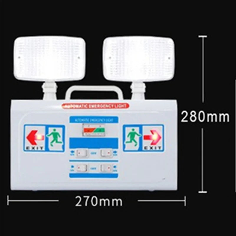 SHINEKNOT Dual Head LED Emergency Exit Light AC200-240V