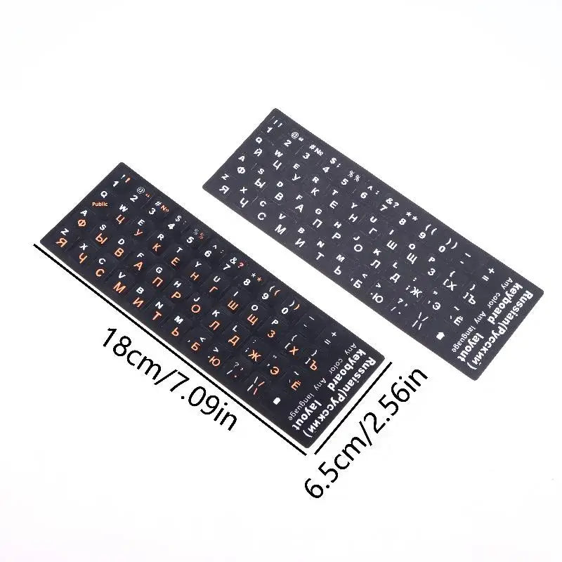 5Pcs Russian Keyboard Stickers Waterproof PVC Keyboard Decals For Laptop Desktop PC Decoration Universal Stickers Oasis Select