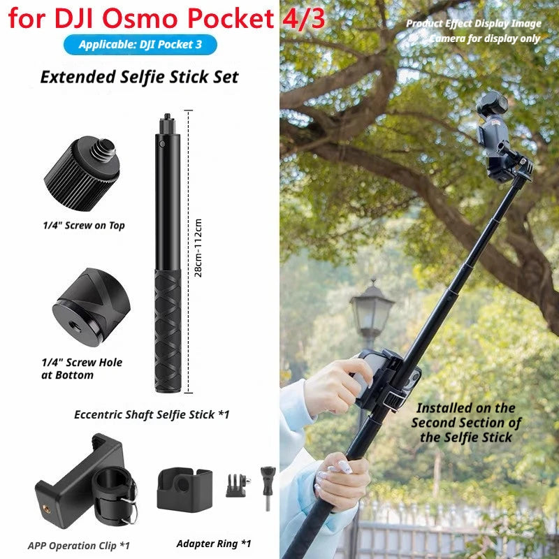 DJI Osmo Pocket 3/4 Accessories Kit – Case, Tripod & Mount