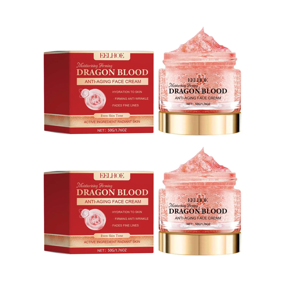 Eelhoe Dragon Blood Face Cream – Anti-Aging, Firming & Brightening Face Moisturizer Cream Oasis Select 2 x 50g Boxed
