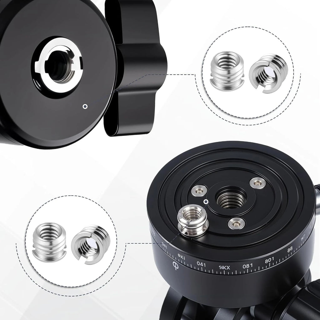 5-Pack 1/4 to 3/8" Camera Tripod Adapter Screws | VeFly
