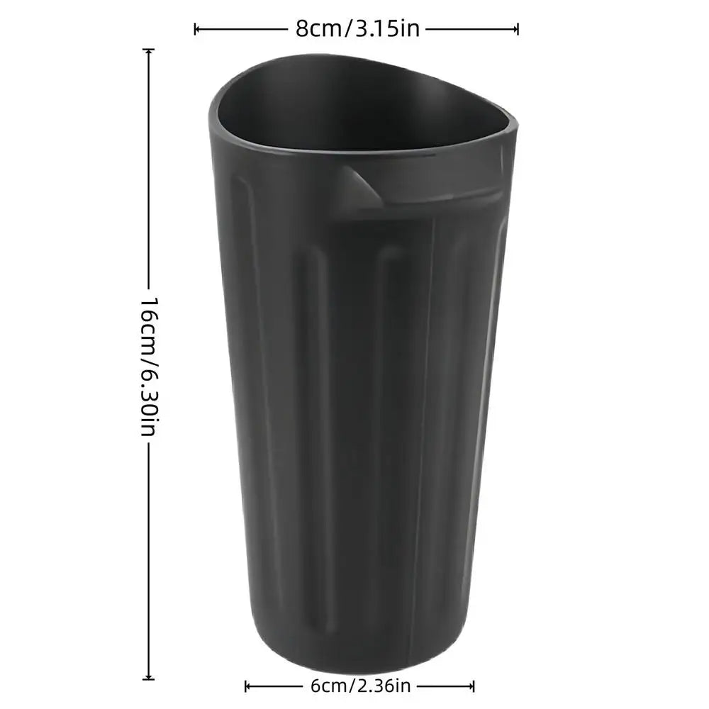 Car Trash Bin Can Mini Auto Dust Organizer Car Interior Rubbish Bag Garbage Container Storage Box Bucket Auto Accessories Oasis Select Black