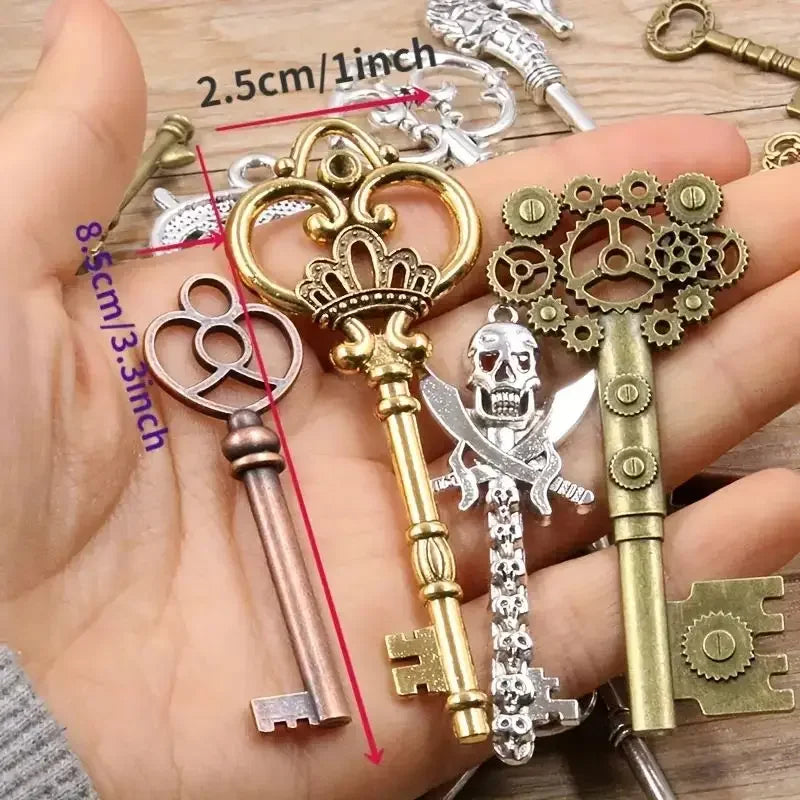 50g/pack mini Key Charms Bracelets Necklace Craft Metal Pendant For Jewelry Making DIY Supplies Small Business Supplies Oasis Select