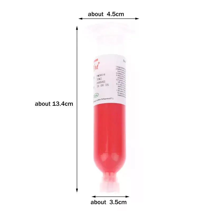 Useful Heat Resistance No Drawing SMT Patch Adhensive Stencil Repair Red Glue For BGA SMD SMT IC Oasis Select