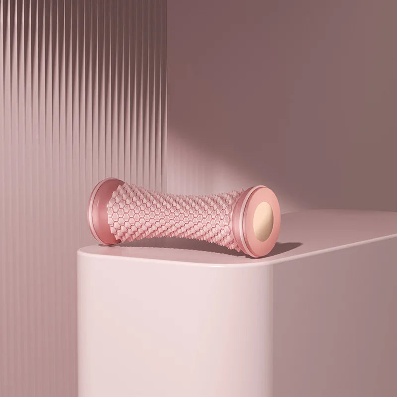 Self Massage Stress Relief Plastic Foot Massage Roller Yoga Massage Ball Plantar Fascia Roller Muscle Relaxation Manual Massager Oasis Select PINK