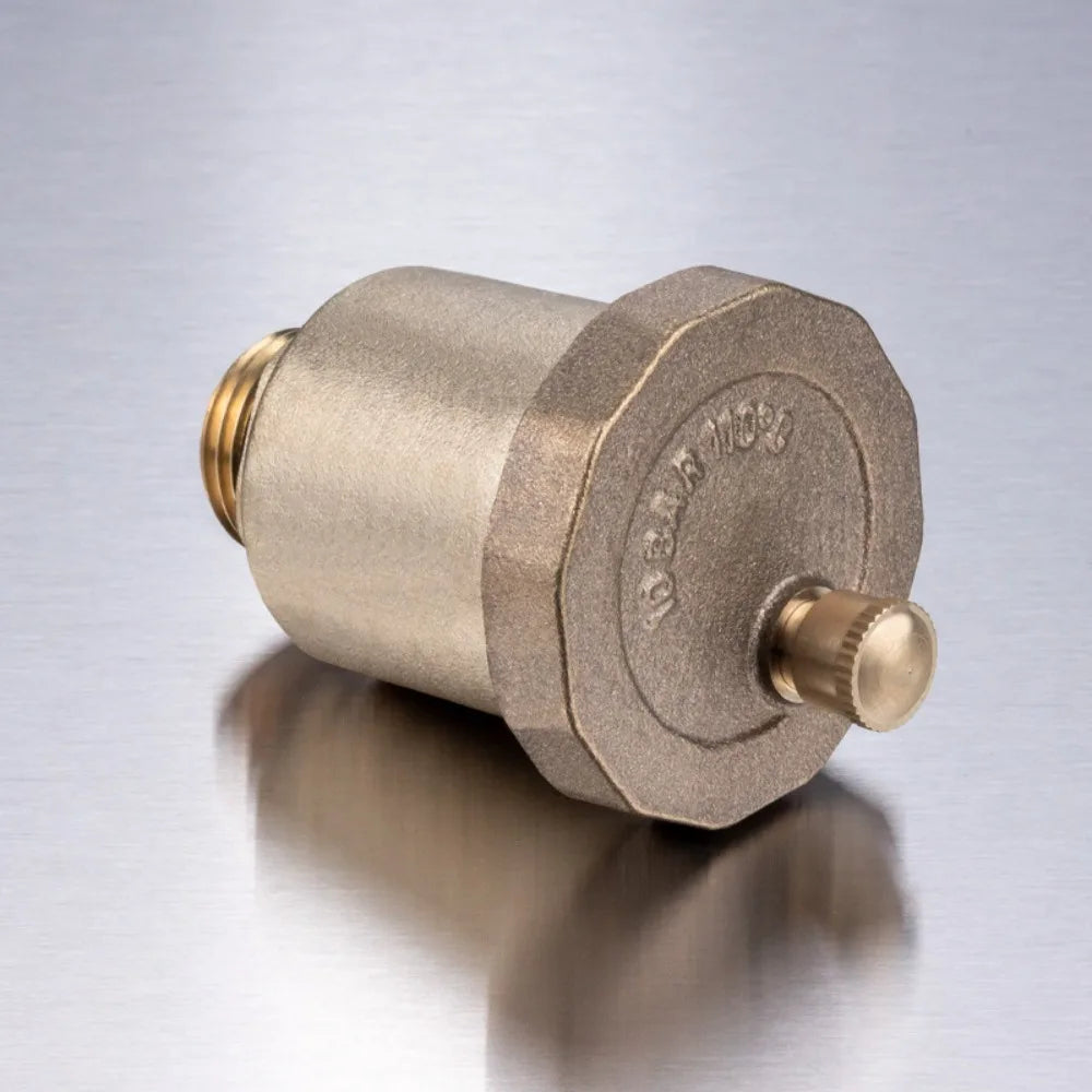 Brass Automatic Float Valve Kit 1/2"G Air Bleeder Release Vent Valve & 1/2"G Female Connector Adapter Oasis Select