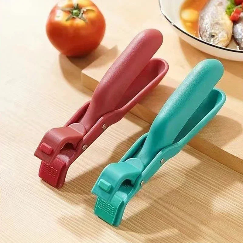 1pcs Hot Plate Gripper Clips Holder Tongs Bowl Holder Pot Clip For Moving Hot Plate Bowls Pizza Pan Air Fryer Microwave Oven Oasis Select