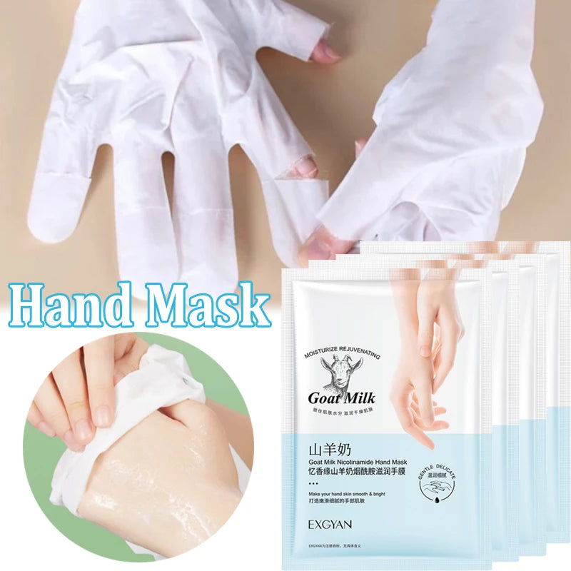 Goat Milk Hand Masks 10 Pairs – Moisturizing & Anti-Aging Hand Mask Oasis Select